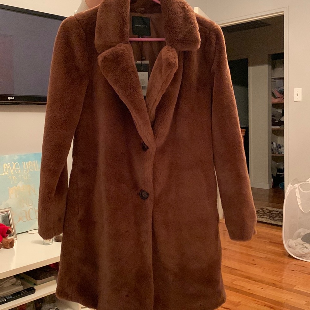 Dynamite faux fur jacket